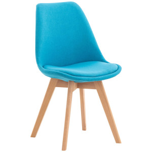 Chaise Linares - Tissu Turquoise