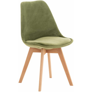 Chaise Linares - Velours Vert clair