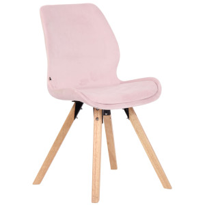Chaise Luna - Velours Rose