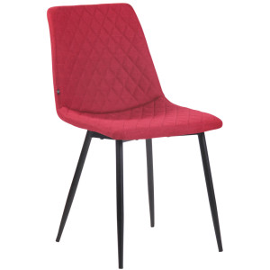 Chaise Telde Tissu - rouge
