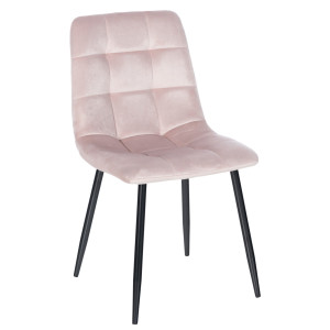 Antibes Velvet Chair - Pink