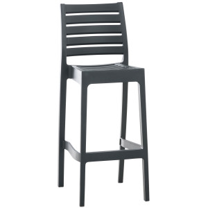 Ares Stackable Bar Stool - Dark Gray