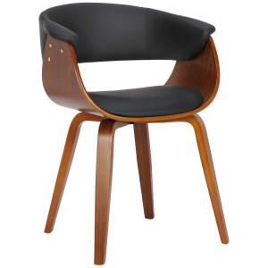 Bruce Imitation Leather Dining Chair - Black