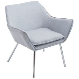 Caracas Fabric Lounge Chair - Gray