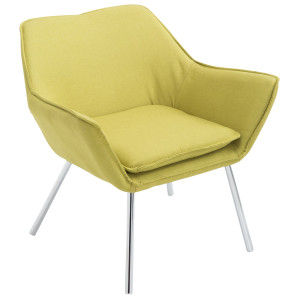 Caracas Fabric Lounge Chair - Green