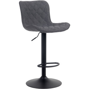 Emma Bar Stool - Black Fabric