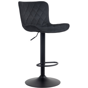 Emma Bar Stool - Black Velvet