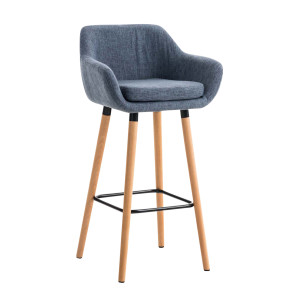 Grant fabric bar stool - blau