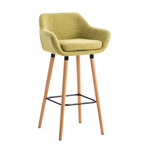 Grant fabric bar stool - light green