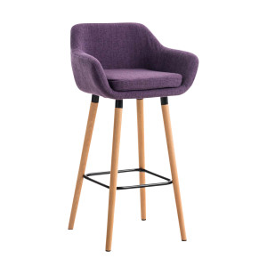 Grant fabric bar stool - lila