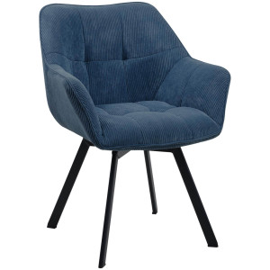 Jordi Fabric Armchair - Blue