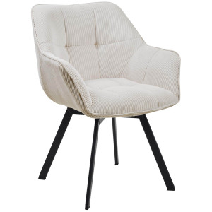 Jordi Fabric Armchair - Cream