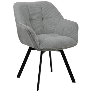 Jordi Fabric Armchair - Grey