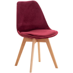 Linares Chair - Bordeaux Red Velvet