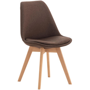 Linares Chair - Brown Fabric