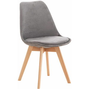 Linares Chair - Grey Velvet