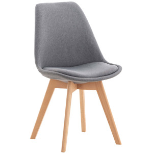 Linares Chair - Light Gray Fabric