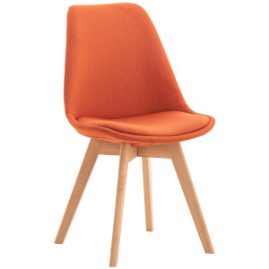 Linares Chair - Orange Fabric