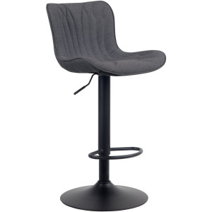 Linus bar stool fabric - Black