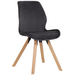 Luna Chair - Dark grey Velvet