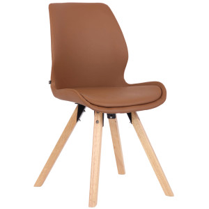 Luna Chair - Light brown Leather