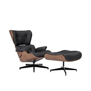 Magnum Lounge Chair - Walnut and Italian Leather