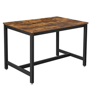 May Dining Table - Rustic Brown