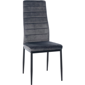 Mayfair Velvet Chair - Grey