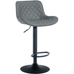 Minosa synthetic leather bar chair - Grey