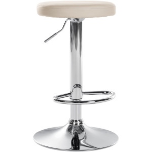 Ponte bar chair - Chrome / Cream