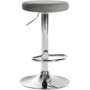 Ponte bar chair - Chrome / Dark Grey