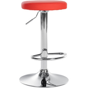 Ponte bar chair - Chrome / Red