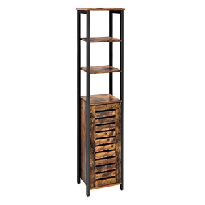 VIBER Floor Standing Shelf - Rustic Brown 