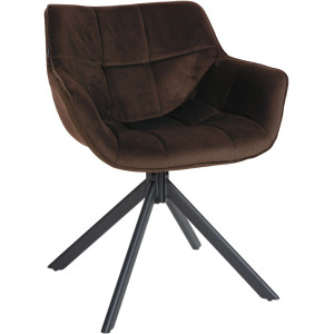 Westport Velvet Chair - Brown