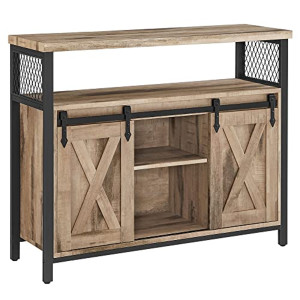 Sully 110 cm sideboard - Oak, black