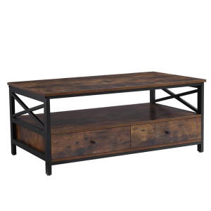 Table Basse en bois Vibois - marron rustique